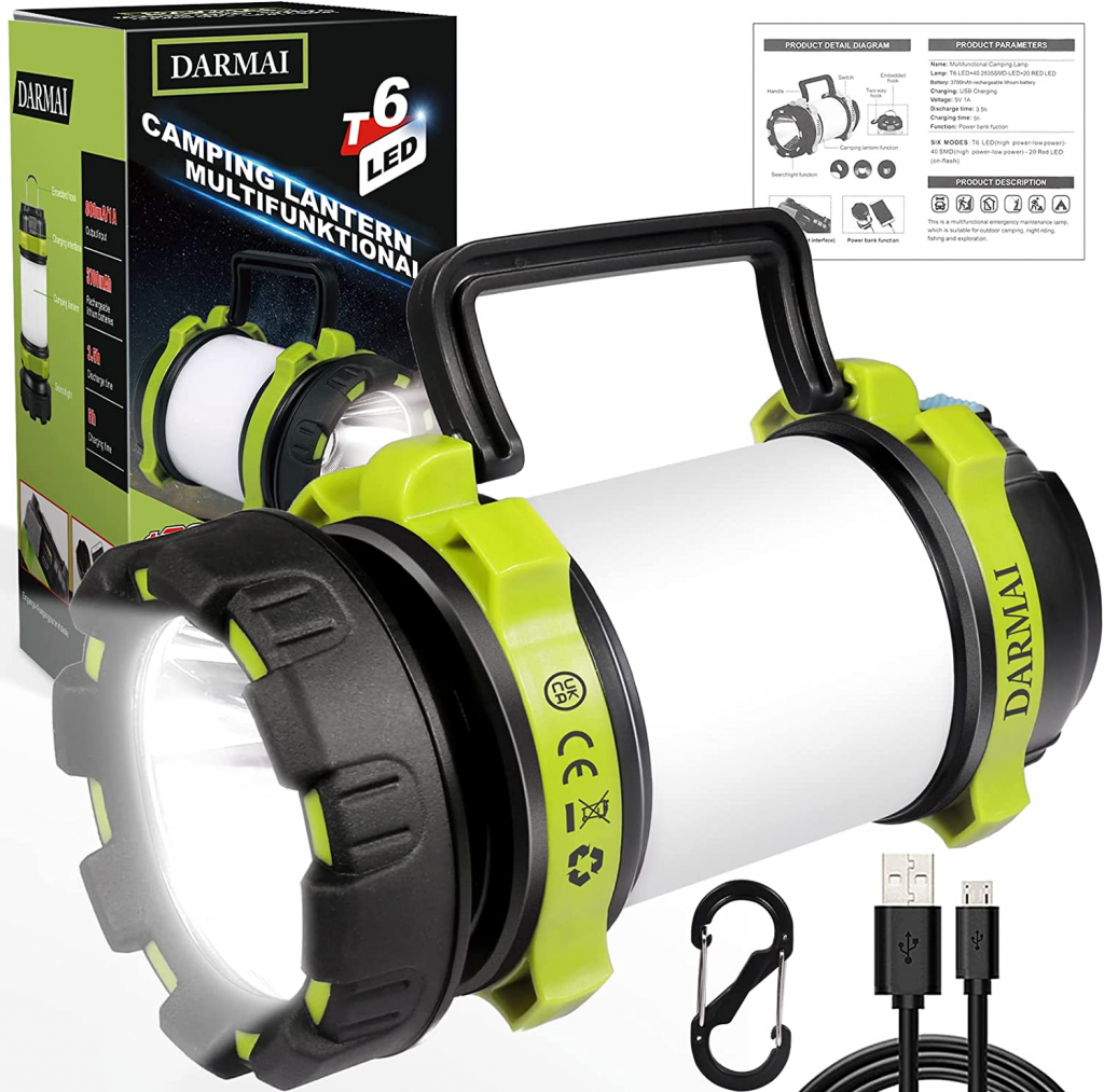 DARMAI Rechargeable Camping Lantern 