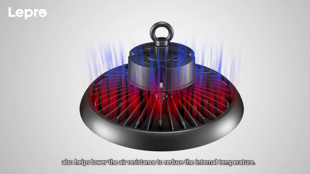 high bay heat dissipation