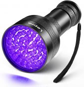 Lepro Black Light Flashlights, 51 LED UV Handheld Blacklight 395nm, Black Light for Pet Urine Detection for Dog/Cat Urine