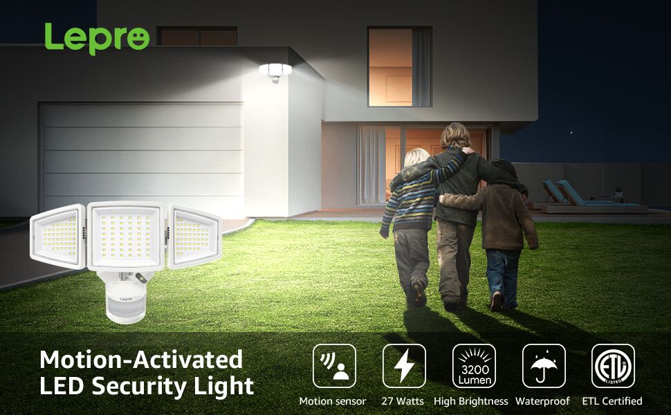 27w led security light white