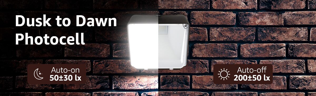 40w dusk to dawn led wall pack lights