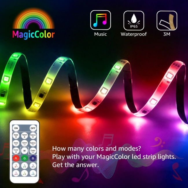 lepro magic color led strips with chasing effect