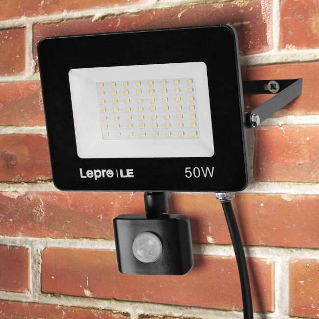 50W LED flood light with motion sensor