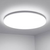 Lepro 13 inch 24W Flush Mount LED Ceiling Light 2500lm 200W Equivalent, Waterproof, Daylight White 5000K Bright Ceiling Fixture for Kitchen, Bathroom,Laundry,Hallway,Non Dimmable