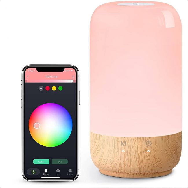 Lepro Table Lamp, Smart Lamp Compatible with Alexa and Google Assistant