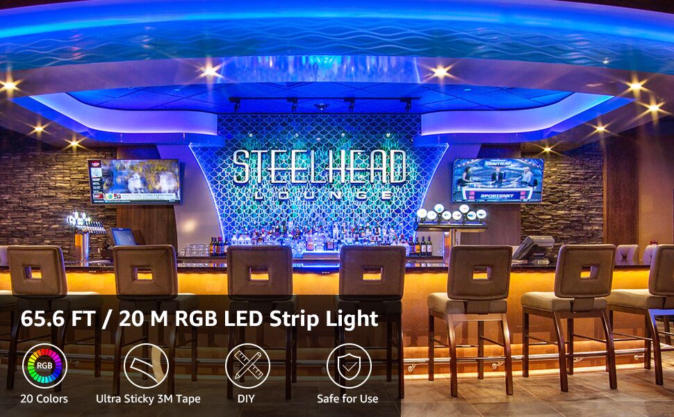 65ft rgb led strip lights