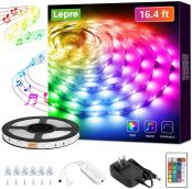 16.4ft rgb music sync led strip lights