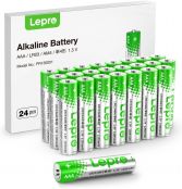 Lepro AAA Batteries 24 Pack, 1200mAh Triple A Alkaline Batteries, Anti-Leak, Anti-Corrosion, Ideal for Household and Business