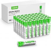 Lepro AAA Alkaline Batteries, 1.5 Volt 1200mAh Triple A Batteries, Long Lasting Power, Holds Power Up to 10 Years, Anti-Leakage Technology, Ideal for Everyday Devices, Pack of 48