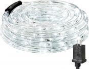 Lighting EVER 33ft 240 LED Outdoor Rope Lights Cool White 6000K, 24 V Connectable, Waterproof Clear Tube String Lights for Deck Railing, Patio Ground, Garden, Yard Lawn, Flower Bed Landscape, Camping