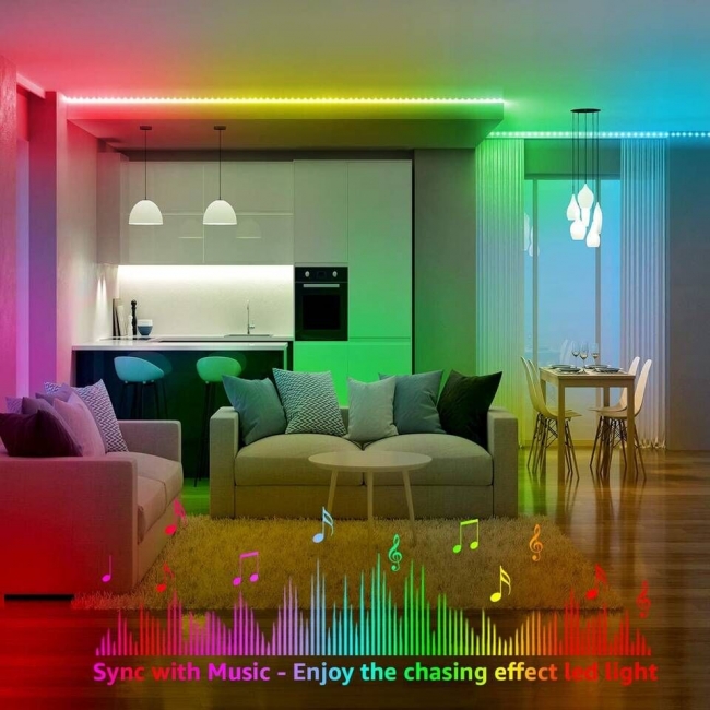 LED Strip Lights with Chase Effects