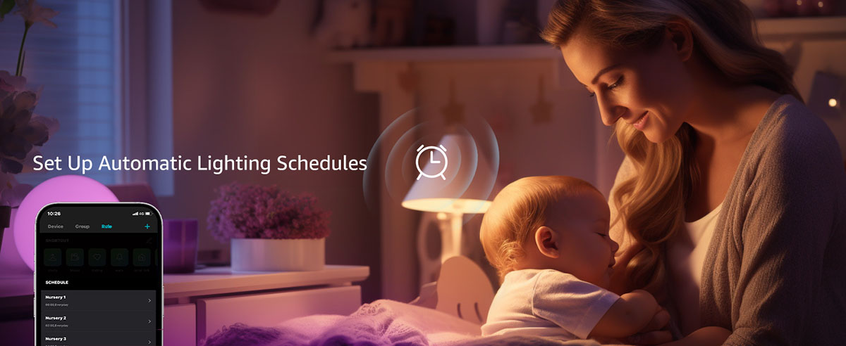 br1 smart bulbs automatic lighting schedules