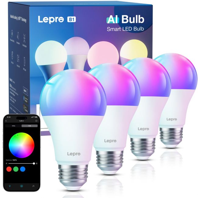 4 packs b1 smart led bulbs