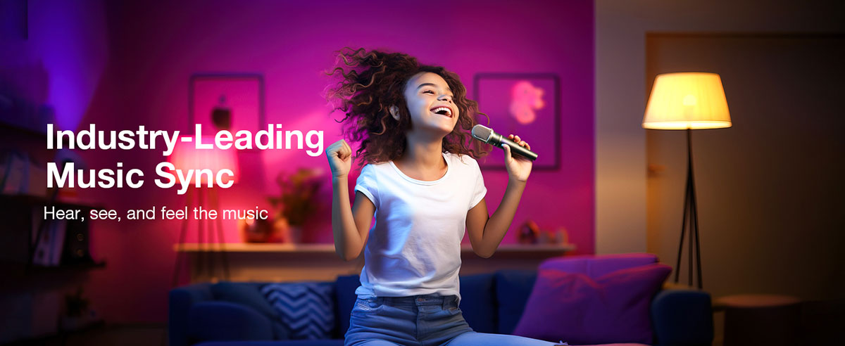 br1 led smart bulbs with lightbeats music sync