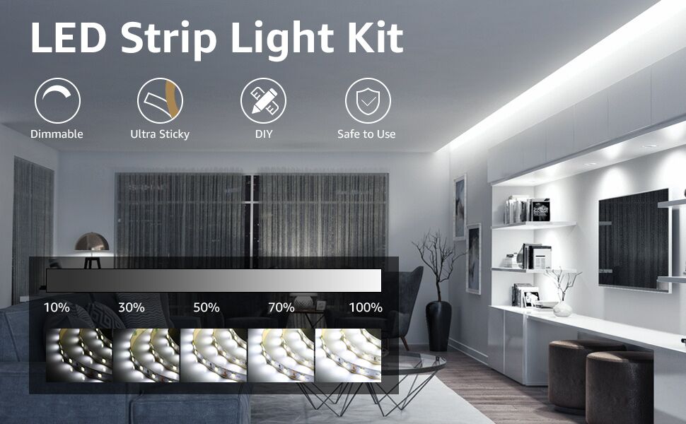 daylight white led strip lights