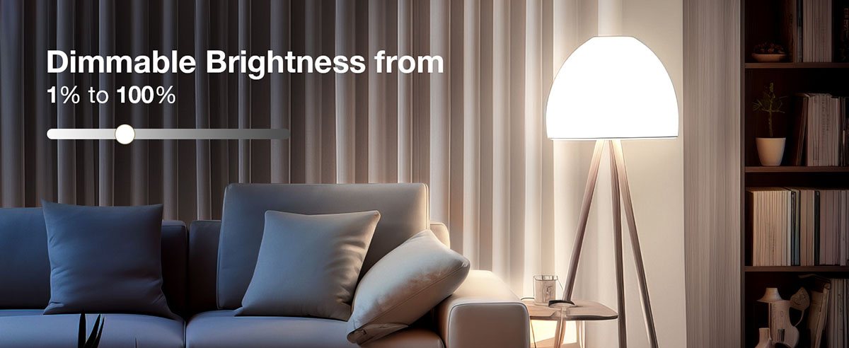 dimmable brightness br1 smart bulb