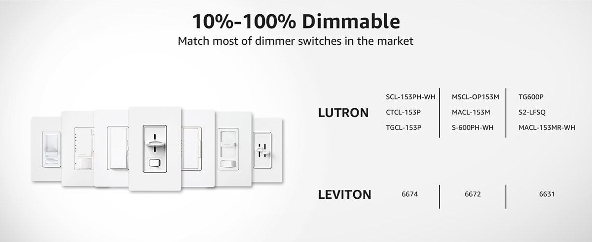 dimmer switches for gu10 led bulbs