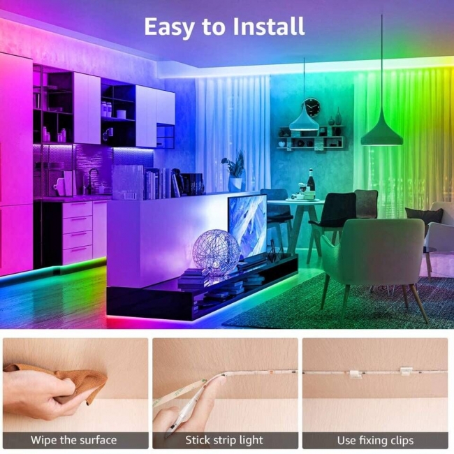 lepro magic color led strip lights