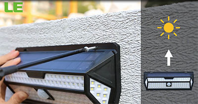 how to install led solar security light