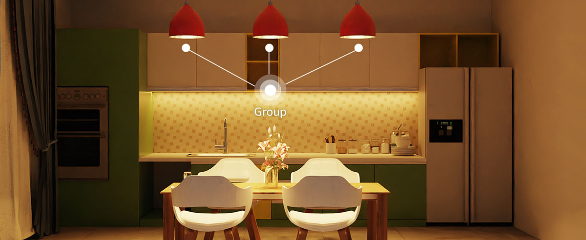 group control smart light bulbs