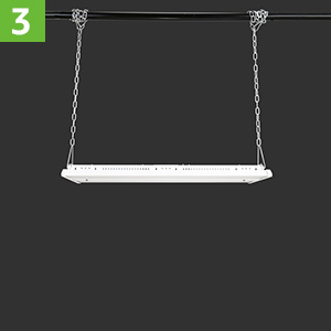 hang 165w linear led high bay lighting fixture