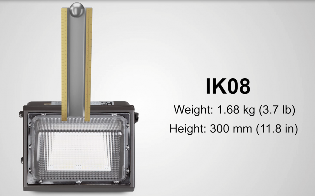 IK08 LED wall pack