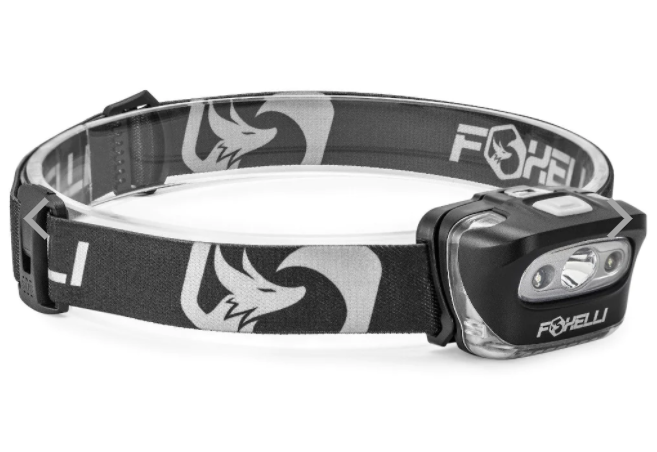 Foxelli LED Headlamp Flashlight 