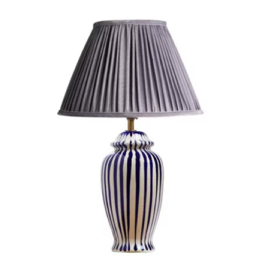 Cobalt Blue and Stone Glazed Pooky Lottie Table Lamp