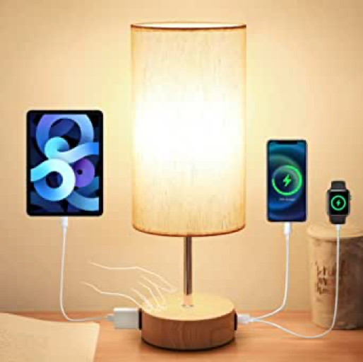 Yarra-Decor USB-Powered Bedside Lamp