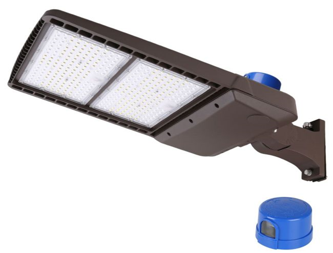 Lepro 200W LED Parking Lot Light with photocell