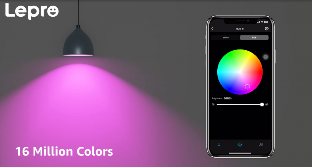 Select colors manually on the Lepro+ App