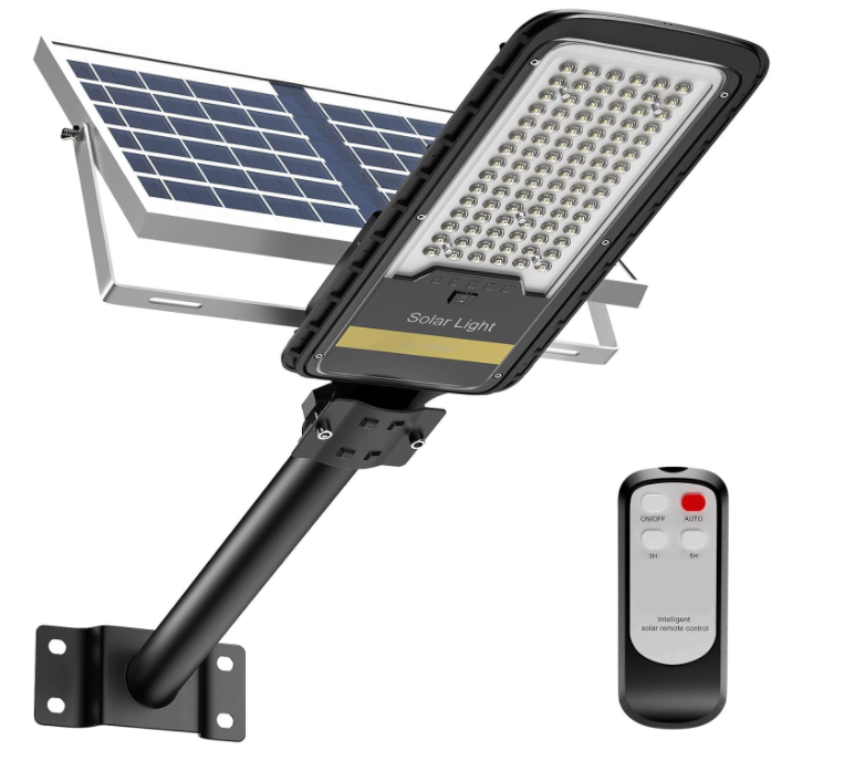 ENGREPO 80W Solar Street Lights Dusk to Dawn