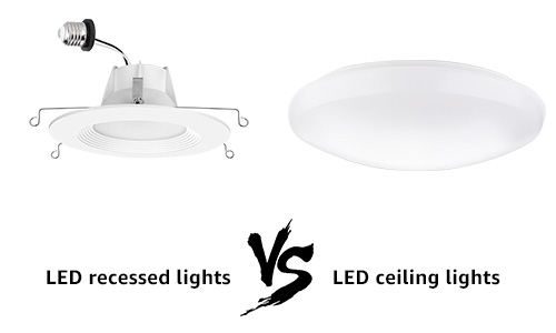 led recessed lights vs led ceiling lights