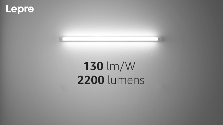 LED tube with 2200 lumens