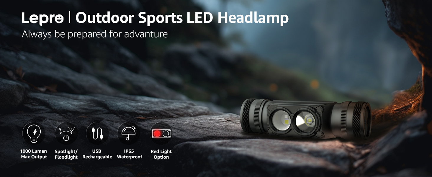 lepro outdoor sports led headlamp