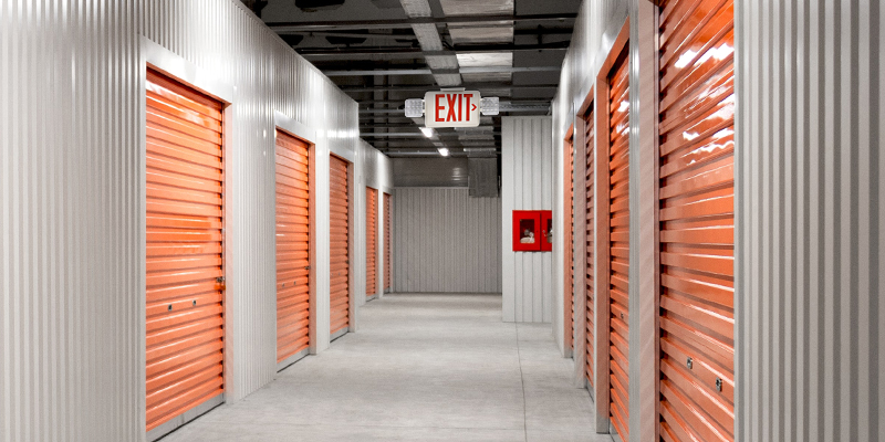 red led exit sign with light for garages