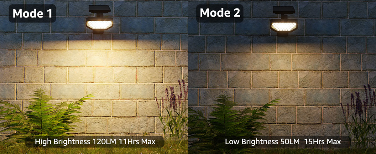 warm white solar spotlights outdoor modes