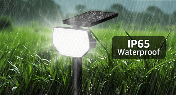 waterproof cool white solar spotlights outdoor