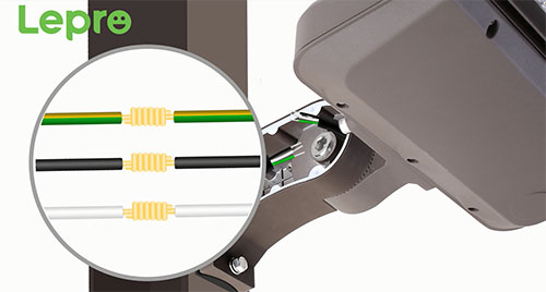 wiring led parking lot light